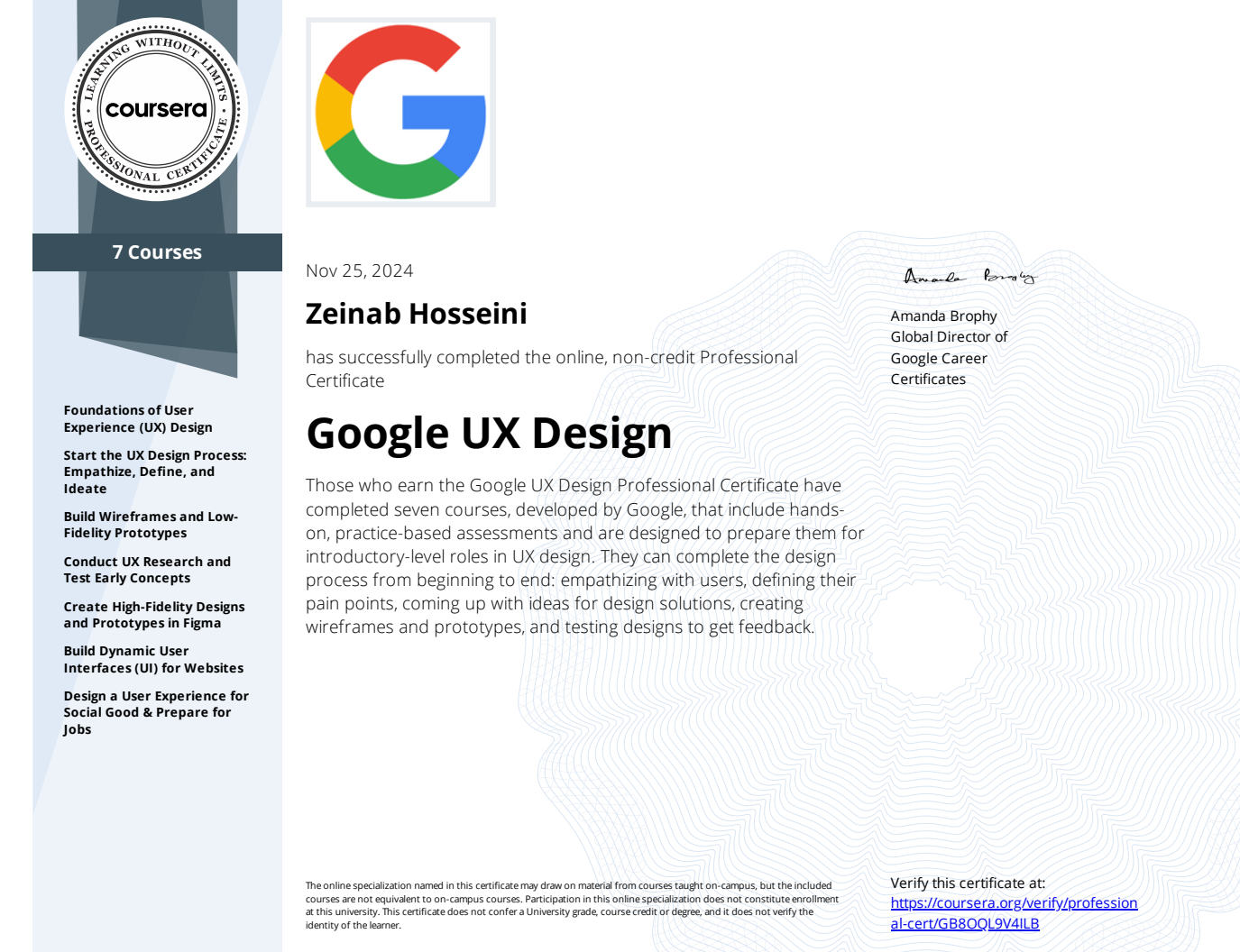 Graphic Design Certificate